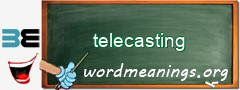 WordMeaning blackboard for telecasting